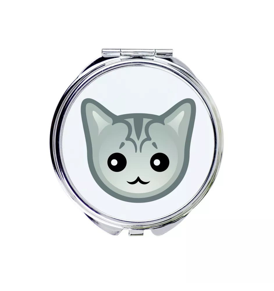 Burmilla - pocket mirror for a purse by Art-Dog