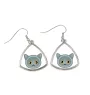 British Shorthair - elegant metal earrings as a gift from the Art-Dog brand