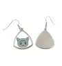 British Shorthair - elegant metal earrings as a gift from the Art-Dog brand