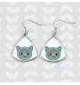 British Shorthair - élégantes boucles d'oreilles en métal en cadeau de la marque Art-Dog