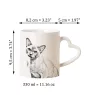 Birmakatze Tasse mit Katze, entzückende Tasse mit herzförmigem Henkel, universelles Geschenk der Marke Art-Dog