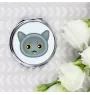British Shorthair - pocket mirror for a purse by Art-Dog