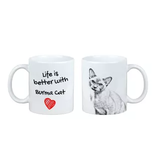 Burma Cat - cup with a cat, cup with a photo, personalized gift from the Art-Dog brand