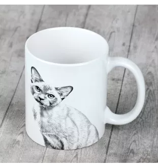 Burma Cat - cup with a cat, cup with a photo, personalized gift from the Art-Dog brand