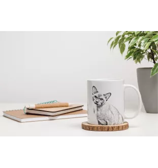 Chat de Birmanie - tasse avec un chat, une tasse adorable avec une illustration, un cadeau avec votre photo de la marque Art-Dog