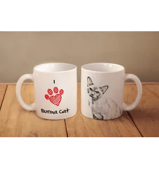 Birmakatze - Tasse mit Katze, entzückende Tasse mit Grafik, Geschenk mit Ihrem Foto von der Marke Art-Dog