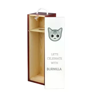 Burmilla - wine box with graphics and the brand name Art-Dog