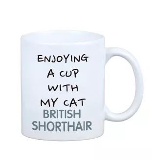 British Shorthair - mug with graphics and the logo of the Art-Dog brand