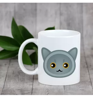 British Shorthair - tasse avec graphisme et logo de la marque Art-Dog