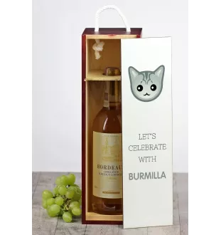 Burmilla pudło na wino z kotem Art-Dog