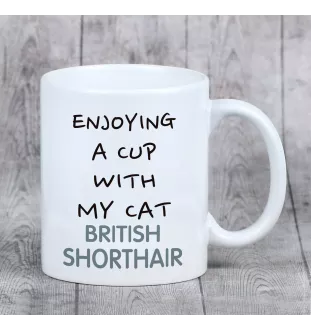 British Shorthair - mug with graphics and the logo of the Art-Dog brand