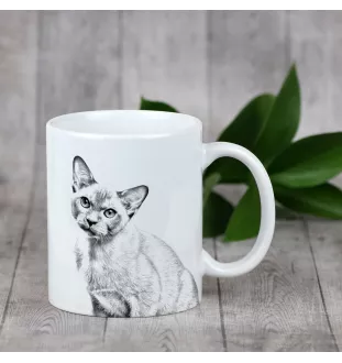 Birmakatze - Tasse mit Katze, fröhliche Tasse für Hundefreunde, personalisiertes Geschenk der Marke Art-Dog