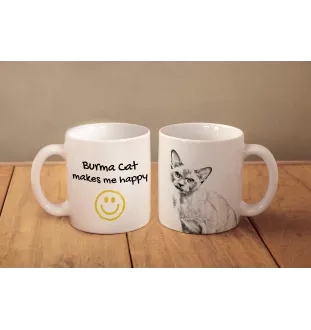 Birmakatze - Tasse mit Katze, fröhliche Tasse für Hundefreunde, personalisiertes Geschenk der Marke Art-Dog