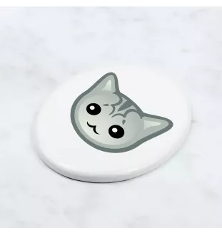 Burmilla - ceramic tombstone plaque with graphics and inscription by Art-Dog brand