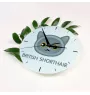 British Shorthair - MDF clock with graphics and the Art-Dog brand name