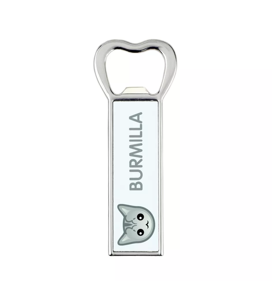 Burmilla - ouvre-bouteille avec graphisme et logo de la marque Art-Dog