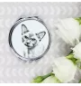 Chat de Birmanie - miroir de poche avec un chat, miroir personnalisé pour sac à main, miroir compact avec impression de la marque Art-Dog