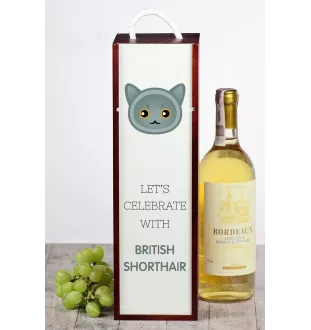British Shorthair - wine box with graphics and the brand name Art-Dog