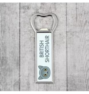 British Shorthair - ouvre-bouteille avec graphisme et logo de la marque Art-Dog