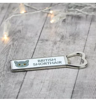 British Shorthair - bottle opener with the graphics and logo of the Art-Dog brand
