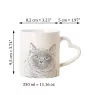 British Shorthair - cat mug, adorable heart-shaped handle mug, universal gift from Art-Dog brand