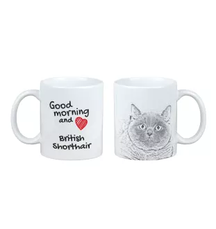Brytyjski krótkowłosy kubek z kotem good morning Art-Dog