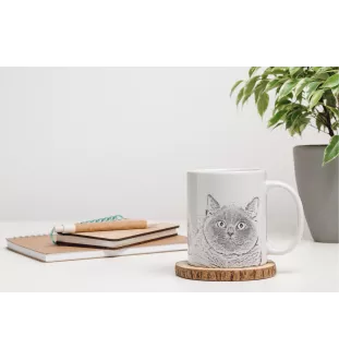 British Shorthair - tasse avec un chat, tasse personnalisée avec impression, cadeau classique pour tous de la marque Art-Dog