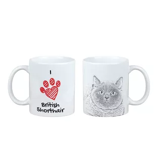 British Shorthair - cup with a cat, cute cup with graphics, a gift with your photo from the Art-Dog brand