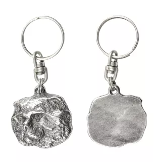 Cat - silver-plated key ring, handbag decoration, backpack pendant by Art-Dog