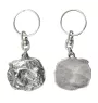 Chat - porte-clés argenté, décoration de sac à main, pendentif de sac à dos par Art-Dog