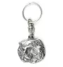 Chat - porte-clés argenté, décoration de sac à main, pendentif de sac à dos par Art-Dog