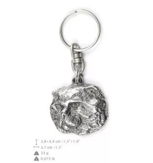 Cat - silver-plated key ring, handbag decoration, backpack pendant by Art-Dog