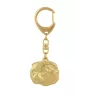 Cat - Gilded key ring with cat, handbag decoration, luxury accessory by Art-Dog brand