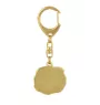 Cat - Gilded key ring with cat, handbag decoration, luxury accessory by Art-Dog brand