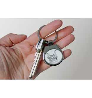 Chausie - keychain with a cat, keychain with a print, personalized pendant from the Art-Dog brand