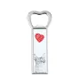 Chausie - bottle opener with a cat, personalized fridge opener, unique gift for men by Art-Dog brand