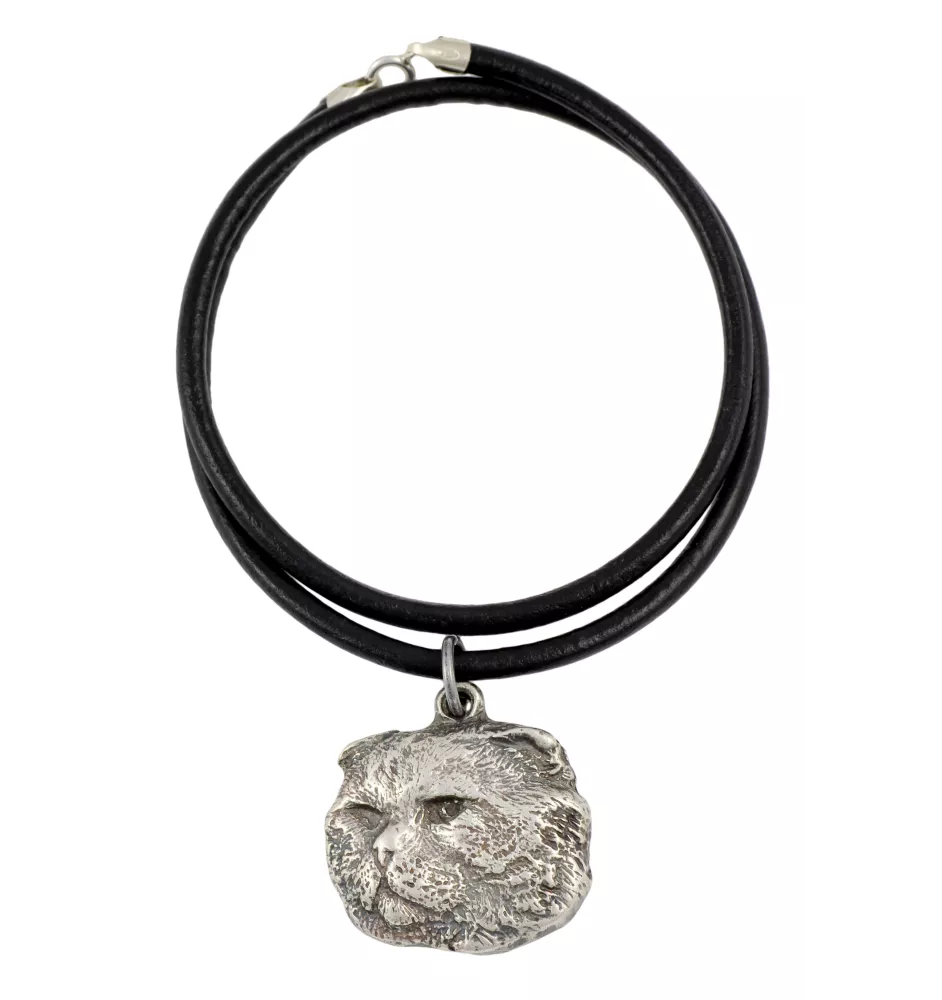 Katze - Halskette mit Katze, versilberter Anhänger für den Katzenfan, einzigartiger Schmuck der Marke Art-Dog