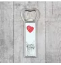 Chausie - bottle opener with a cat, personalized fridge opener, unique gift for men by Art-Dog brand