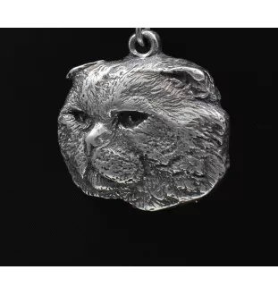 Katze - Halskette mit Katze, versilberter Anhänger für den Katzenfan, einzigartiger Schmuck der Marke Art-Dog