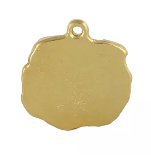 Katze - Halskette mit Katze, vergoldeter Anhänger für Katzenliebhaber, einzigartiger Schmuck der Marke Art-Dog