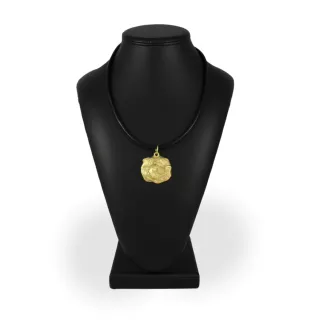 Chat - collier avec un chat, pendentif plaqué or pour une fan de chats, bijoux uniques de la marque Art-Dog