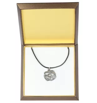 Katze - Halskette mit Katze, versilberter Anhänger für den Katzenfan, einzigartiger Schmuck der Marke Art-Dog