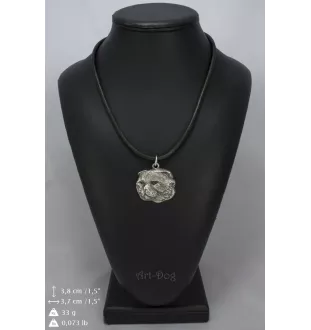Chat - collier avec un chat, pendentif en plaqué argent pour les fans de chats, bijoux uniques de la marque Art-Dog