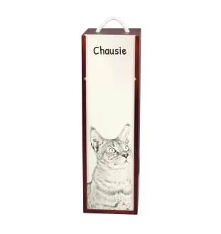 Chausie pudełko na wino z kotem Art-Dog