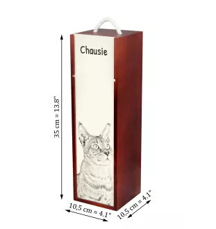 Chausie pudełko na wino z kotem Art-Dog