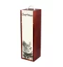 Chartreux - wine box with a cat, alcohol box with graphics, personalized gift box from the Art-Dog brand