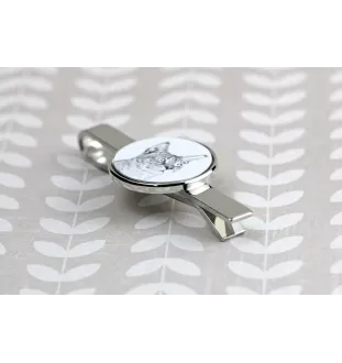 Chausie - cat tie clip, personalized tie clip, unique gift for men from Art-Dog brand