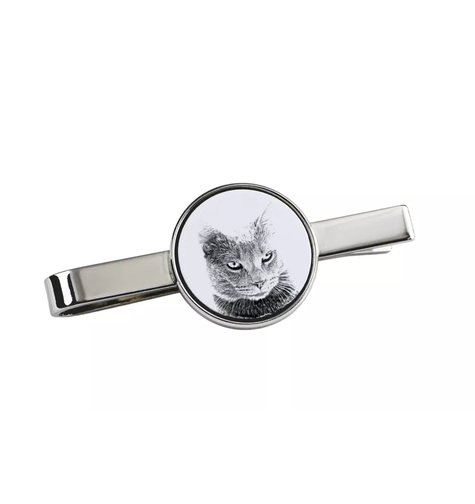 Chartreux - Krawattenklammer mit Katzenmotiv, personalisierter Krawattenclip, einzigartiges Geschenk für Männer von der Marke Art-Dog