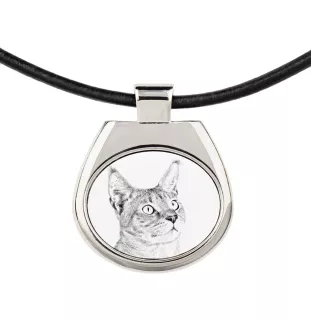 Chausie - collier avec un chat, pendentif personnalisé avec une photo, collier unique pour hommes et femmes de la marque Art-Dog