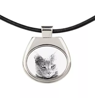 Chartreux - collier avec un chat, pendentif personnalisé avec une photo, collier unique pour hommes et femmes de la marque Art-Dog